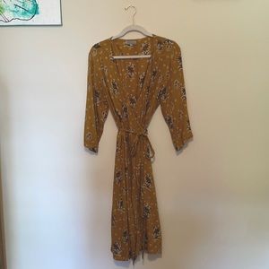 World Market Floral Wrap Dress